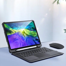 Заредете изображение във визуализатора на галерията – Dux Ducis Touchpad Keyboard Case Tablet Case Wireless Bluetooth Keyboard iPad Air 2020/2022 (iPad Air 4/5) / iPad Pro 11 '' 2021, 2020 / iPad Pro 11 '' (2018) Black - TopMag
