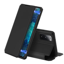 Заредете изображение във визуализатора на галерията – DUX DUCIS Skin X Bookcase type case for Samsung Galaxy S20 FE 5G black - TopMag
