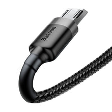 Заредете изображение във визуализатора на галерията – BASEUS cable USB to Apple Lightning 8-pin 2,4A Cafule CAMKLF-BG1 50cm gray-black
