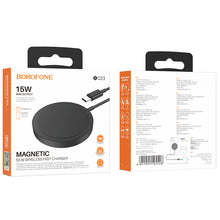 Заредете изображение във визуализатора на галерията – Borofone Wireless induction charger BQ23 Sufficient 15W black
