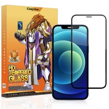 Заредете изображение във визуализатора на галерията – Kingxbar 2.5D Tempered Glass Tough Screen Protector Full Coveraged with Frame for iPhone 12 mini black (case friendly) - TopMag
