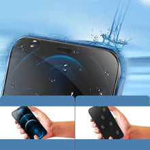 Заредете изображение във визуализатора на галерията – Kingxbar 2.5D Tempered Glass Tough Screen Protector Full Coveraged with Frame for iPhone 12 mini black (case friendly) - TopMag
