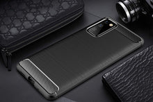 Заредете изображение във визуализатора на галерията – Carbon Case Flexible Cover Sleeve for Samsung Galaxy S20 FE 5G black - TopMag
