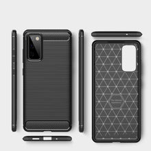 Заредете изображение във визуализатора на галерията – Carbon Case Flexible Cover Sleeve for Samsung Galaxy S20 FE 5G black - TopMag
