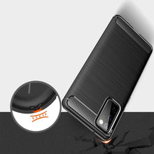 Заредете изображение във визуализатора на галерията – Carbon Case Flexible Cover Sleeve for Samsung Galaxy S20 FE 5G black - TopMag
