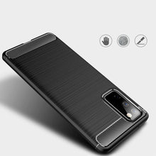 Заредете изображение във визуализатора на галерията – Carbon Case Flexible Cover Sleeve for Samsung Galaxy S20 FE 5G black - TopMag
