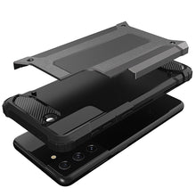 Заредете изображение във визуализатора на галерията – Hybrid Armor Case Tough Rugged Cover for Samsung Galaxy S21+ 5G (S21 Plus 5G) black - TopMag
