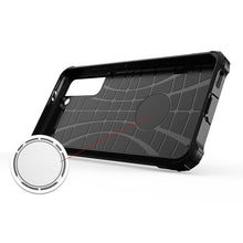 Заредете изображение във визуализатора на галерията – Hybrid Armor Case Tough Rugged Cover for Samsung Galaxy S21 Ultra 5G black - TopMag
