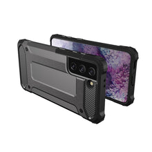 Заредете изображение във визуализатора на галерията – Hybrid Armor Case Tough Rugged Cover for Samsung Galaxy S21 Ultra 5G black - TopMag
