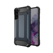 Заредете изображение във визуализатора на галерията – Hybrid Armor Case Tough Rugged Cover for Samsung Galaxy S21 Ultra 5G blue - TopMag
