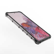 Заредете изображение във визуализатора на галерията – Honeycomb Case armor cover with TPU Bumper for Samsung Galaxy S21 5G blue - TopMag
