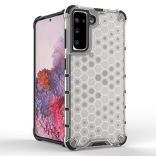 Заредете изображение във визуализатора на галерията – Honeycomb Case armor cover with TPU Bumper for Samsung Galaxy S21 5G blue - TopMag
