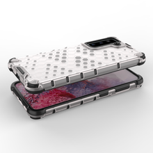 Заредете изображение във визуализатора на галерията – Honeycomb Case armor cover with TPU Bumper for Samsung Galaxy S21 5G blue - TopMag
