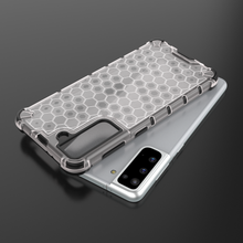 Заредете изображение във визуализатора на галерията – Honeycomb Case armor cover with TPU Bumper for Samsung Galaxy S21 5G transparent - TopMag
