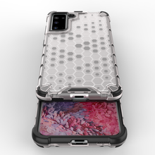 Заредете изображение във визуализатора на галерията – Honeycomb Case armor cover with TPU Bumper for Samsung Galaxy S21 5G transparent - TopMag
