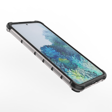 Заредете изображение във визуализатора на галерията – Honeycomb Case armor cover with TPU Bumper for Samsung Galaxy S21+ 5G (S21 Plus 5G) blue - TopMag
