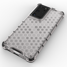 Заредете изображение във визуализатора на галерията – Honeycomb Case armor cover with TPU Bumper for Samsung Galaxy S21 Ultra 5G blue - TopMag
