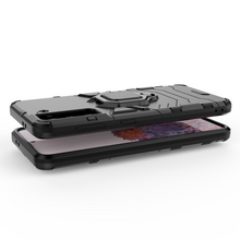 Заредете изображение във визуализатора на галерията – Ring Armor Case Kickstand Tough Rugged Cover for Samsung Galaxy S21 5G black - TopMag
