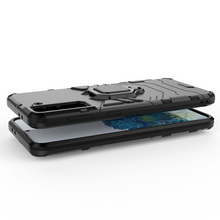 Заредете изображение във визуализатора на галерията – Ring Armor Case Kickstand Tough Rugged Cover for Samsung Galaxy S21+ 5G (S21 Plus 5G) blue - TopMag
