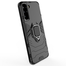Заредете изображение във визуализатора на галерията – Ring Armor Case Kickstand Tough Rugged Cover for Samsung Galaxy S21+ 5G (S21 Plus 5G) blue - TopMag
