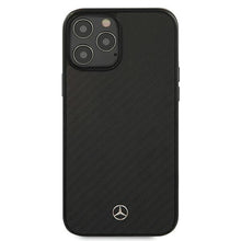 Заредете изображение във визуализатора на галерията – Mercedes MEHCP12LRCABK iPhone 12 Pro Max 6,7" czarny/black carbon hardcase Dynamic Line - TopMag
