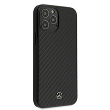 Заредете изображение във визуализатора на галерията – Mercedes MEHCP12LRCABK iPhone 12 Pro Max 6,7" czarny/black carbon hardcase Dynamic Line - TopMag
