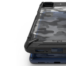 Заредете изображение във визуализатора на галерията – Ringke Fusion X Design durable PC Case with TPU Bumper for Samsung Galaxy M51 Camo Black (XDSG0043) - TopMag
