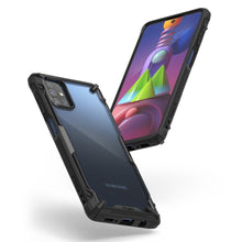 Заредете изображение във визуализатора на галерията – Ringke Fusion X Design durable PC Case with TPU Bumper for Samsung Galaxy M51 Camo Black (XDSG0043) - TopMag
