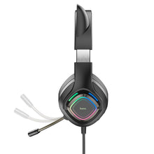 Заредете изображение във визуализатора на галерията – HOCO Gaming headphones Cute Cat Luminous W107 phantom
