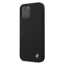 Заредете изображение във визуализатора на галерията – Etui BMW BMHCP12LSILBK iPhone 12 Pro Max 6,7" czarny/black hardcase Silicone Signature - TopMag
