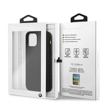 Заредете изображение във визуализатора на галерията – Etui BMW BMHCP12LSILBK iPhone 12 Pro Max 6,7" czarny/black hardcase Silicone Signature - TopMag
