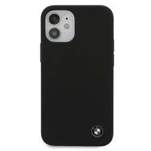 Заредете изображение във визуализатора на галерията – Etui BMW BMHCP12SSILBK iPhone 12 mini 5,4" czarny/black hardcase Silicone Signature - TopMag
