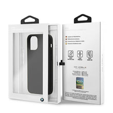 Заредете изображение във визуализатора на галерията – Etui BMW BMHCP12SSILBK iPhone 12 mini 5,4" czarny/black hardcase Silicone Signature - TopMag
