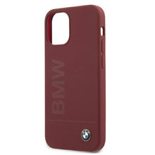 Заредете изображение във визуализатора на галерията – Etui BMW BMHCP12SSLBLRE iPhone 12 mini 5,4" czerwony/red hardcase Silicone Signature Logo - TopMag
