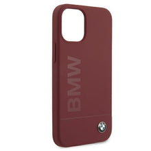 Заредете изображение във визуализатора на галерията – Etui BMW BMHCP12SSLBLRE iPhone 12 mini 5,4" czerwony/red hardcase Silicone Signature Logo - TopMag
