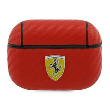 Заредете изображение във визуализатора на галерията – Ferrari FESAPCARE AirPods Pro cover czerwony/red On Track PU Carbon - TopMag
