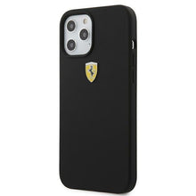 Заредете изображение във визуализатора на галерията – Ferrari FESSIHCP12LBK iPhone 12 Pro Max 6,7" czarny/black hardcase On Track Silicone - TopMag
