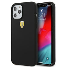 Заредете изображение във визуализатора на галерията – Ferrari FESSIHCP12MBK iPhone 12/12 Pro 6,1" czarny/black hardcase On Track Silicone - TopMag
