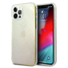 Заредете изображение във визуализатора на галерията – Guess GUHCP12M3D4GIRBL iPhone 12/12 Pro 6,1" opalowy/iridescent hardcase 4G 3D Pattern Collection - TopMag
