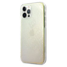 Заредете изображение във визуализатора на галерията – Guess GUHCP12M3D4GIRBL iPhone 12/12 Pro 6,1" opalowy/iridescent hardcase 4G 3D Pattern Collection - TopMag
