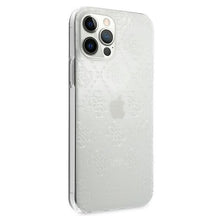 Заредете изображение във визуализатора на галерията – Guess GUHCP12M3D4GTR iPhone 12/12 Pro 6,1" transparent hardcase 4G 3D Pattern Collection - TopMag
