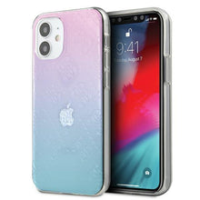 Заредете изображение във визуализатора на галерията – Guess GUHCP12S3D4GGBP iPhone 12 mini 5,4" niebiesko-różowy/blue&amp;pink hardcase 4G 3D Pattern Collection - TopMag
