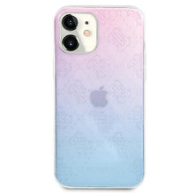 Заредете изображение във визуализатора на галерията – Guess GUHCP12S3D4GGBP iPhone 12 mini 5,4" niebiesko-różowy/blue&amp;pink hardcase 4G 3D Pattern Collection - TopMag
