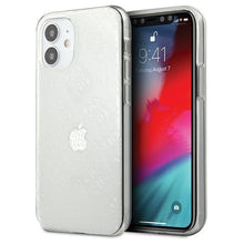 Заредете изображение във визуализатора на галерията – Guess GUHCP12S3D4GTR iPhone 12 mini 5,4" transparent hardcase 4G 3D Pattern Collection - TopMag

