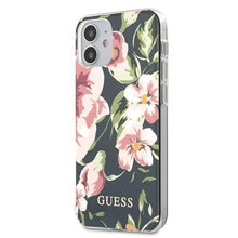 Заредете изображение във визуализатора на галерията – Guess GUHCP12SIMLFL03 iPhone 12 mini 5,4" granatowy/navy N°3 Flower Collection - TopMag
