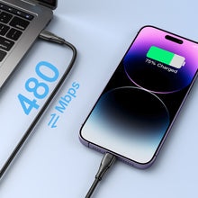 Заредете изображение във визуализатора на галерията – Joyroom USB C - Lightning 20W Surpass Series cable for fast charging and data transfer 0.25 m black (S-CL020A11)
