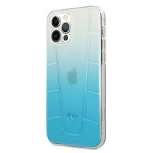 Заредете изображение във визуализатора на галерията – Mercedes MEHCP12LCLGBL iPhone 12 Pro Max 6,7" niebieski/blue hardcase Transparent Line - TopMag
