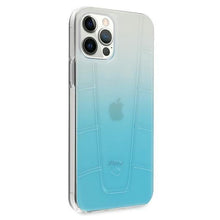 Заредете изображение във визуализатора на галерията – Mercedes MEHCP12LCLGBL iPhone 12 Pro Max 6,7" niebieski/blue hardcase Transparent Line - TopMag

