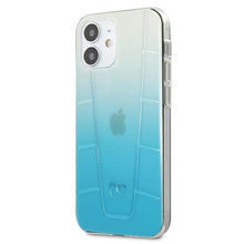 Заредете изображение във визуализатора на галерията – Mercedes MEHCP12SCLGBL iPhone 12 mini 5,4" niebieski/blue hardcase Transparent Line - TopMag
