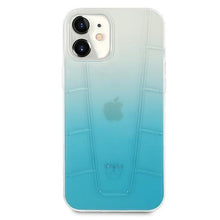 Заредете изображение във визуализатора на галерията – Mercedes MEHCP12SCLGBL iPhone 12 mini 5,4" niebieski/blue hardcase Transparent Line - TopMag
